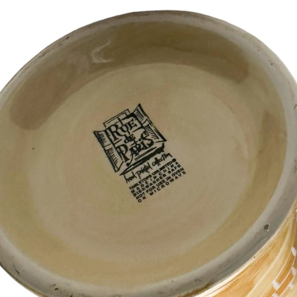 Hand Painted Rue de Paris Coffee Mug Cup Planter - Picture 6 of 9